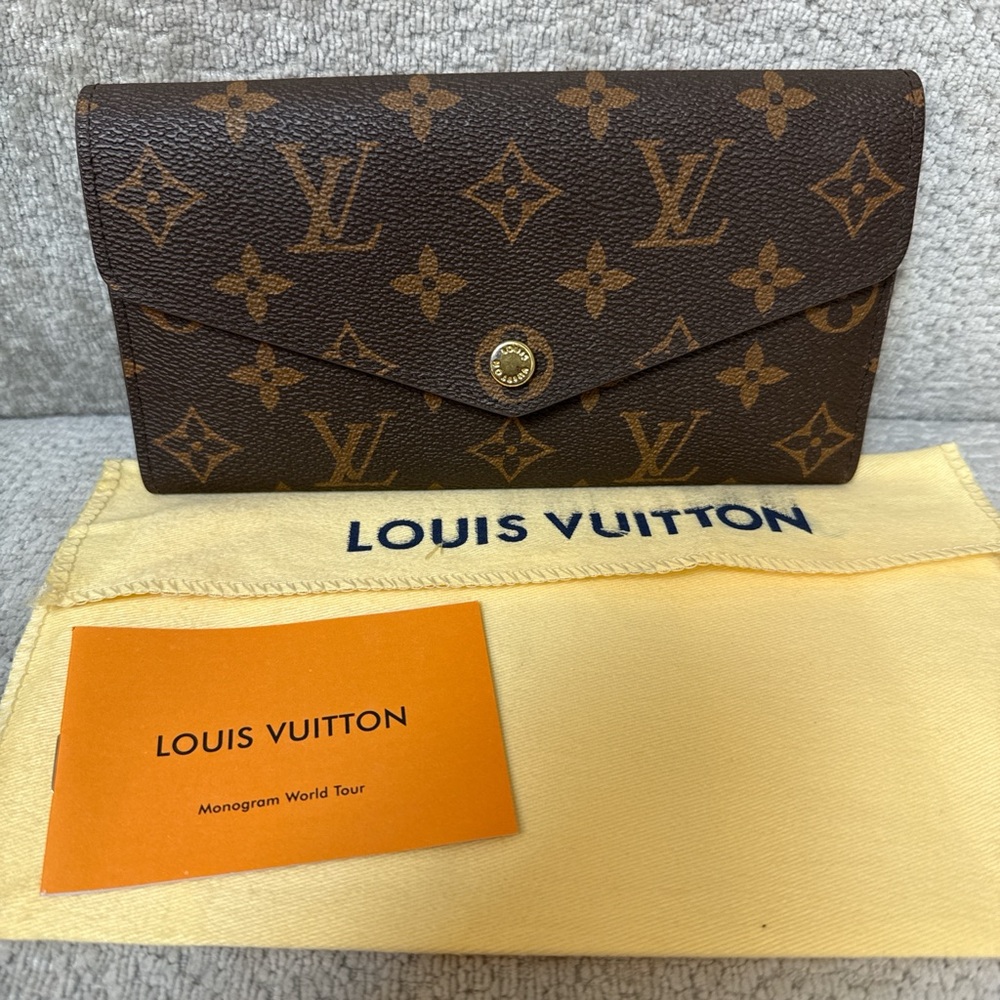 LV Brown Monogram Envelope Wallet